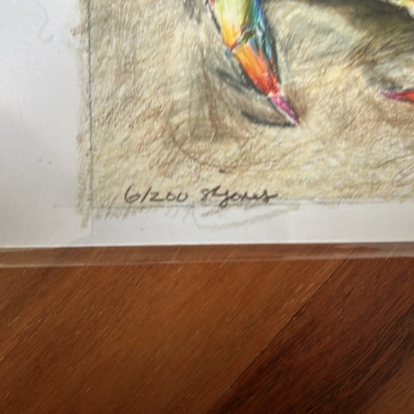 Signed print with Crab - Picture 6 of 7